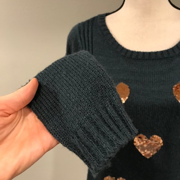BOGO Sequin Heart Sweater - Picture 4 of 7